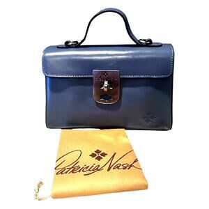 Patricia Nash Vintage Distressed satchel handbag Carisbrooke Mirage (blue) NWT